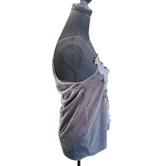 Cami NYC The Charlie Y2K Grey Silk Lace Tank Top Revolve Size S Fairy Whimsygoth - Picture 4 of 7
